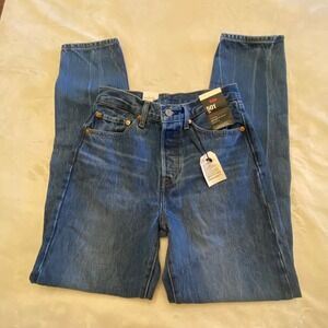 Levi's Premium 501 '81 WOMEN'S JEANS Blue Beauty 26x31 High Rise NWT Mom Jeans